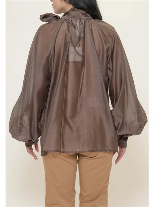 Blusa con fiocco VICOLO | TD0317/MORO